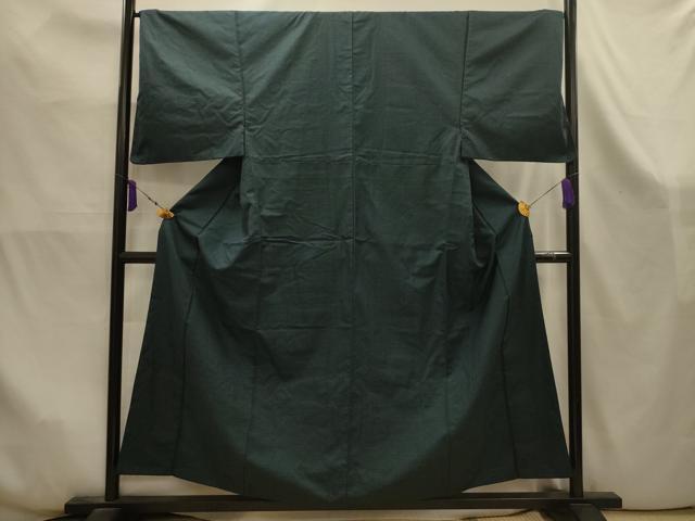 平和屋着物■男性 紬 100亀甲 総詰め キングサイズ 正絹 逸品 AABK5978sx
