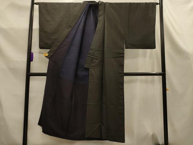 平和屋着物■男性 紬 間道 正絹 逸品 AABK5983sx