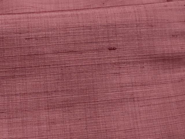 平和屋着物■上質な紬 蘇芳香色 正絹 逸品 AABK6001sx