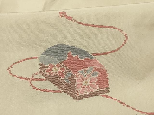 平和屋着物■本場大島紬 花文箱文 正絹 逸品 AABK6005sx