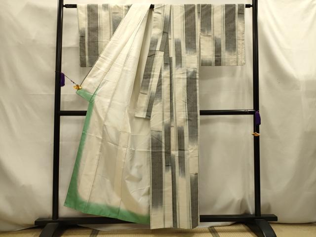 平和屋着物■上質な紬 間道 正絹 逸品 AABK6006sx