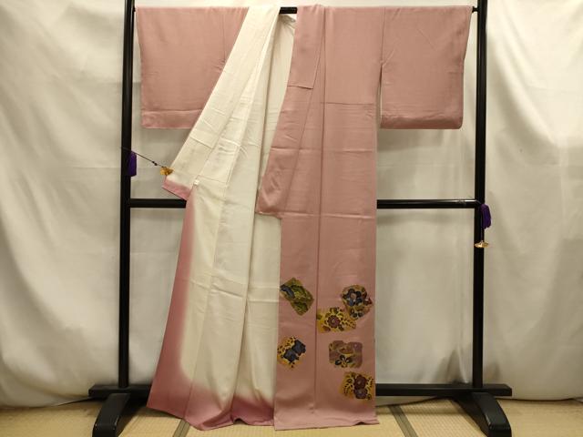 平和屋着物■江戸小紋 色留袖 辻が花 金彩 鈴乃屋扱い 正絹 逸品 AABK6009sx