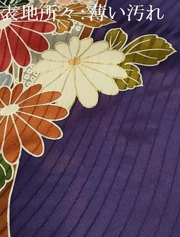 平和屋着物■豪華振袖 駒刺繍 草花文 金彩 正絹 逸品 AABK6019sx