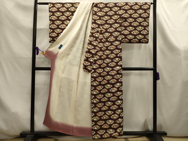 平和屋着物■上質な小紋 草花文 金彩 やまと誂製 正絹 逸品 AABK6034sx