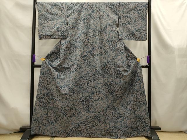 平和屋着物■上質な紬 辻が花 正絹 逸品 AABK6039sx