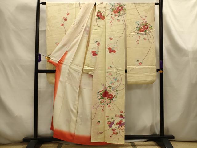 平和屋着物■豪華振袖 駒刺繍 薬玉文 金彩 正絹 逸品 AABK6062sx