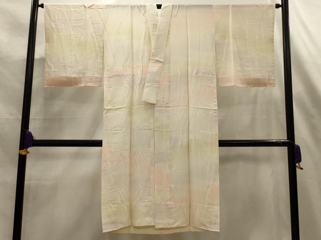 平和屋着物■長襦袢 無双仕立て 霞文 暈し染め 正絹 逸品 AABK6127sx