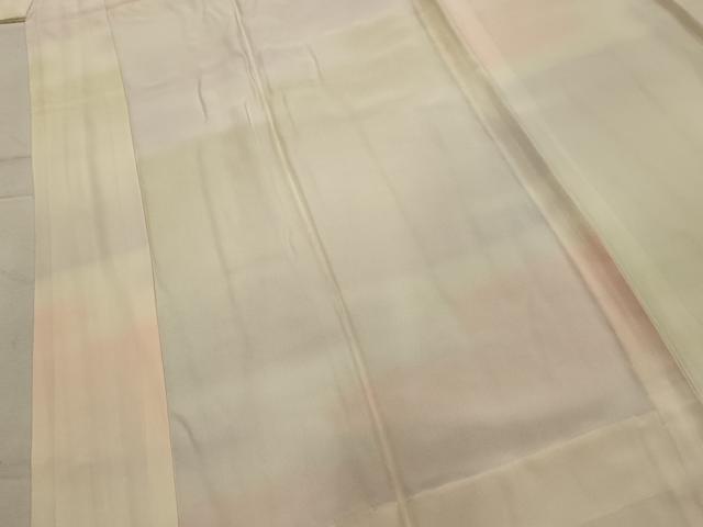 平和屋着物■長襦袢 無双仕立て 霞文 暈し染め 正絹 逸品 AABK6127sx