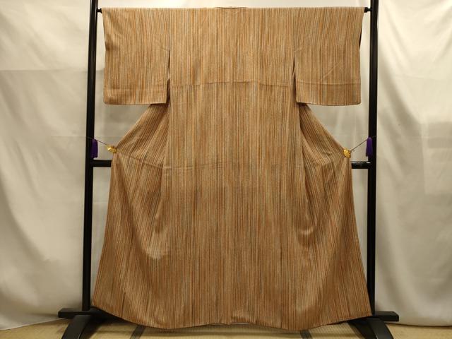 平和屋着物■上質な小紋 間道 正絹 逸品 AABK6143sx
