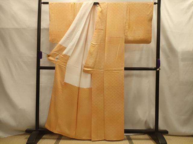 平和屋着物■上質な小紋 霞梅青海波 暈し染め やまと誂製 正絹 逸品 AABK6151sx