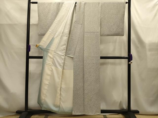 平和屋着物■大変加工の良い総絞り小紋 正絹 逸品 AABK6153sx
