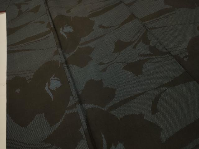 平和屋着物■本場大島紬 7マルキ 流水花文 正絹 逸品 AABK6166sx