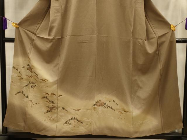 平和屋着物■訪問着 風景文 暈し染め 金彩 正絹 逸品 AABK6180sx