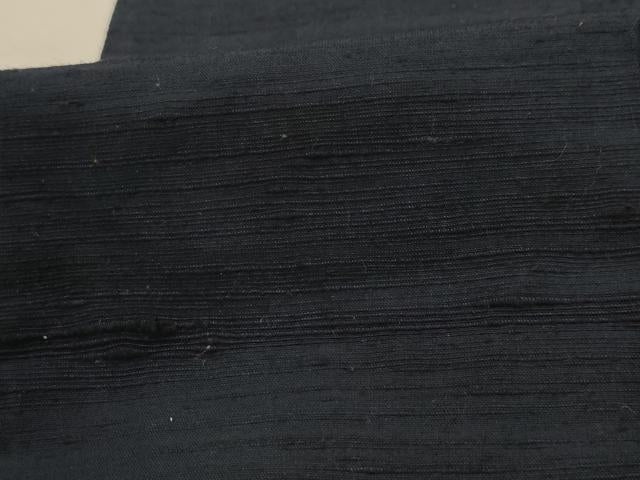 平和屋着物■男性 紬 色無地 藍鉄色 正絹 逸品 AABK6194sx