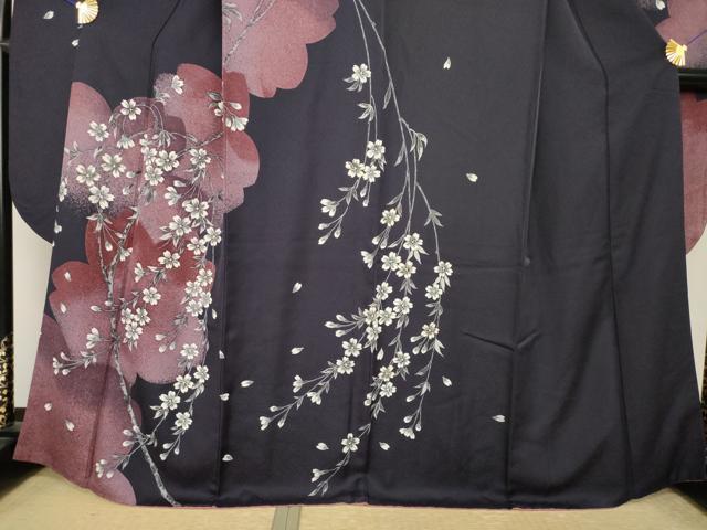 平和屋着物●豪華振袖 枝桜 金彩 鈴乃屋扱い 正絹 逸品 AABK6213ck