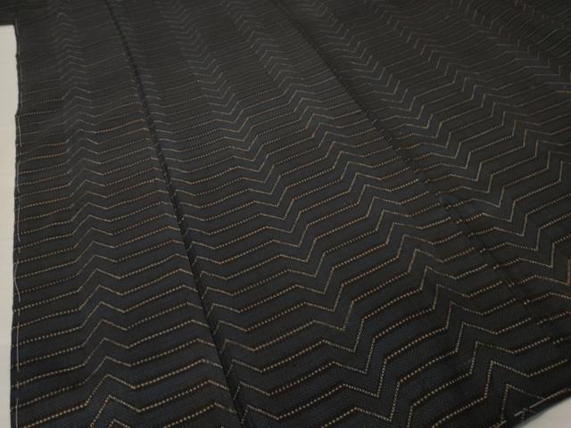平和屋着物●本場大島紬 7マルキ 幾何学文様 正絹 逸品 AABK6223ck