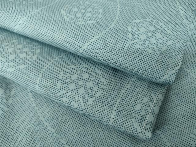 平和屋着物●本場大島紬 9マルキ 流水丸文 正絹 逸品 AABK6230ck