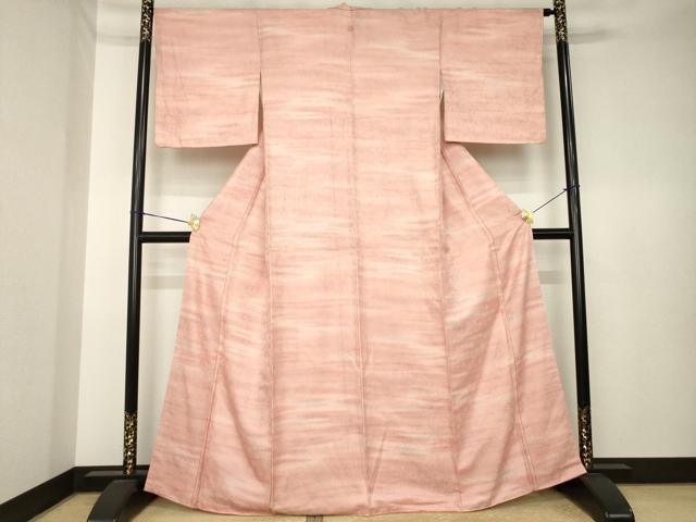 平和屋着物●上質な小紋 霞文 南天地紋 暈し染め 正絹 逸品 AABK6235ck
