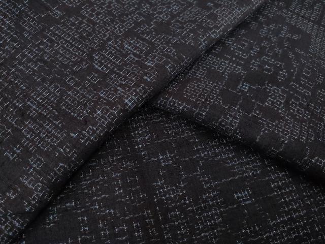 平和屋着物●結城紬 80亀甲 飾花文 まるやま扱い 正絹 逸品 AABK6279ck