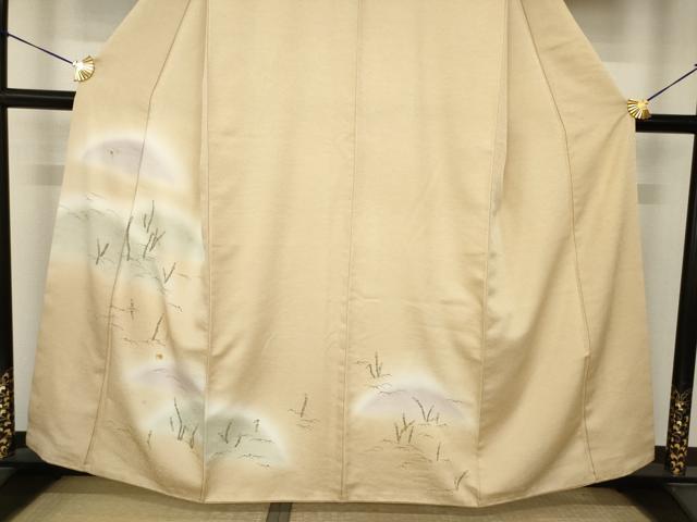 平和屋着物●洗える最高級着物 <英>はなぶさ謹製 訪問着 つくし 暈し染め 洗える着物 AABK6287ck