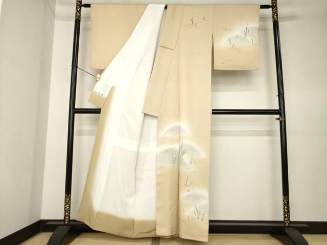 平和屋着物●洗える最高級着物 <英>はなぶさ謹製 訪問着 つくし 暈し染め 洗える着物 AABK6287ck