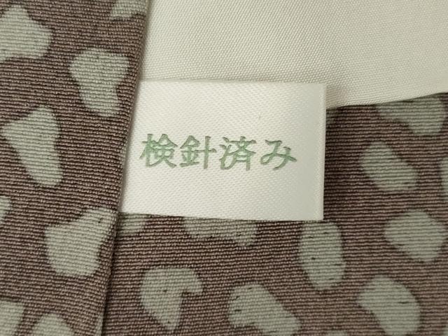 平和屋着物●訪問着 紬地 花唐草文 正絹 逸品 未使用 AABK6317ck