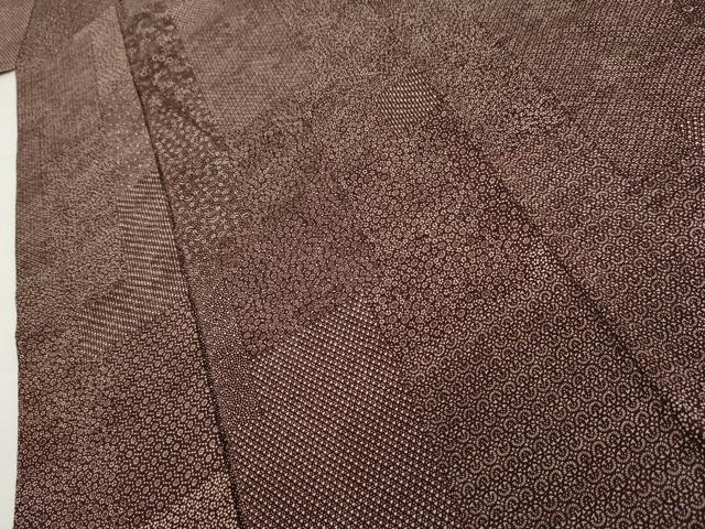 平和屋着物●江戸小紋 寄せ小紋柄 正絹 逸品 AABK6330cs