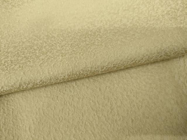 平和屋着物●上質な色無地 紋意匠 蒸し栗色 反端付き 正絹 逸品 未使用 AABK6344cs