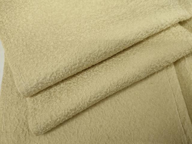 平和屋着物●上質な色無地 紋意匠 蒸し栗色 反端付き 正絹 逸品 未使用 AABK6344cs