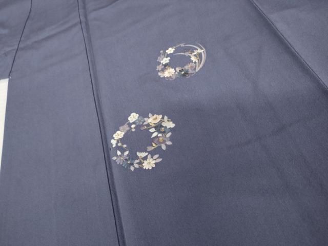 平和屋着物●訪問着 総刺繍 花丸文 金糸 正絹 逸品 AABK6345cs