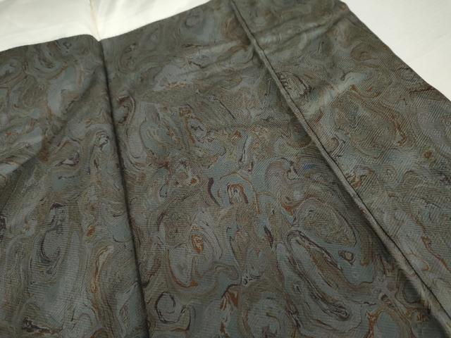 平和屋着物●上質な小紋 墨流し文様 暈し染め 正絹 逸品 AABK6355cs