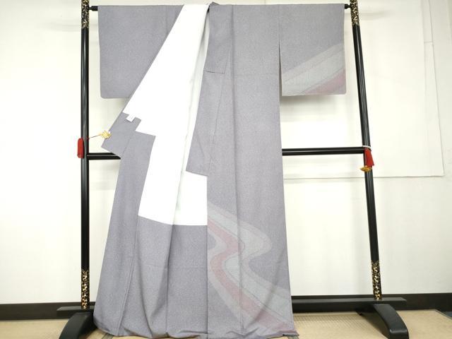 平和屋着物●訪問着 流水文 正絹 逸品 AABK6382cs