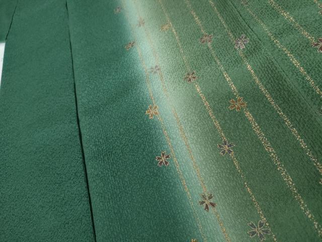 平和屋着物●訪問着 駒刺繍 舞花間道 暈し染め 金彩 正絹 逸品 AABK6392cs