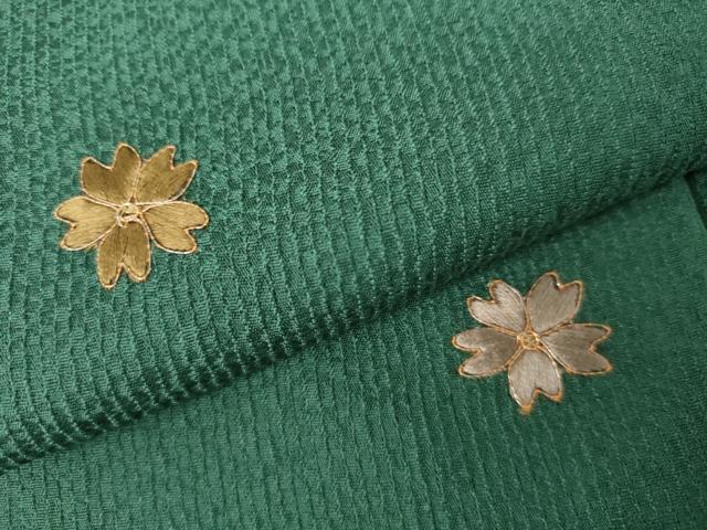 平和屋着物●訪問着 駒刺繍 舞花間道 暈し染め 金彩 正絹 逸品 AABK6392cs