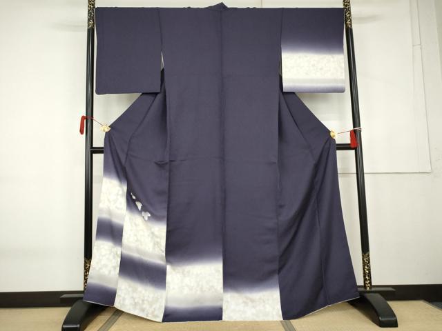 平和屋着物●訪問着 葉尽くし 暈し染め 金彩 正絹 逸品 AABK6410cs