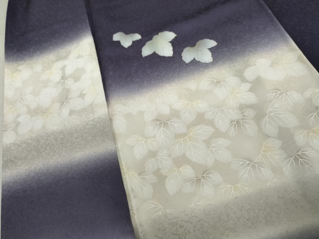 平和屋着物●訪問着 葉尽くし 暈し染め 金彩 正絹 逸品 AABK6410cs