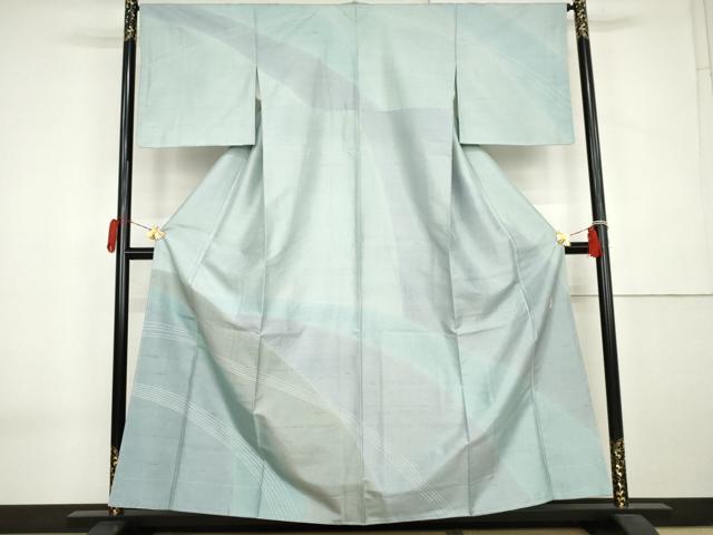 平和屋着物●訪問着 作家物 紬地 霞文 正絹 逸品 未使用 AABK6426cs