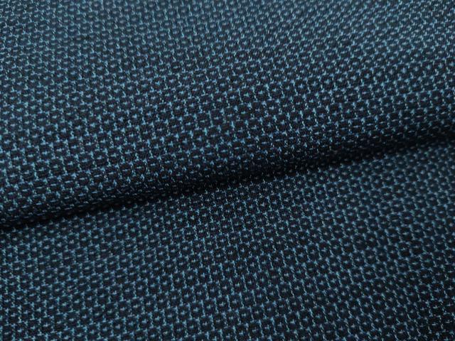 平和屋着物●男性 紬 アンサンブル 120亀甲 総詰め 正絹 逸品 AABK6431cs