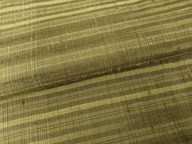 平和屋着物●上質な紬 横段文 正絹 逸品 AABK6436cs
