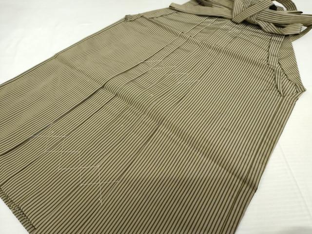 平和屋着物●男性 行灯袴 縞 正絹 逸品 AABK6441cs