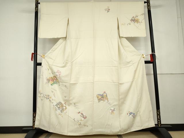 平和屋着物●訪問着 冊子花文 金彩 正絹 逸品 未使用 AABK6450cs