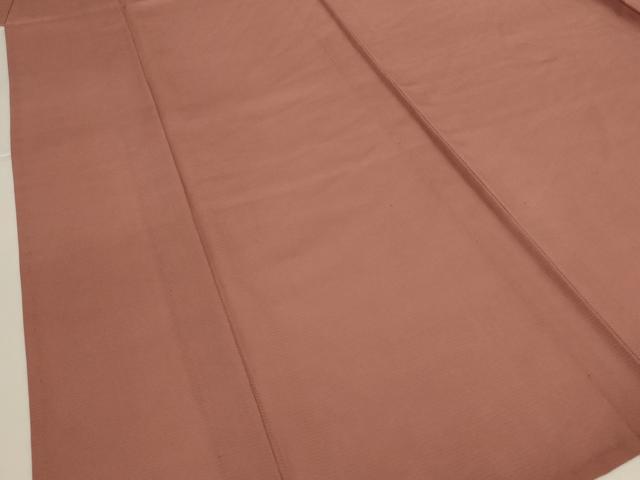 平和屋着物*夏物 色無地 絽 赭色 正絹 逸品 AABK6488jd