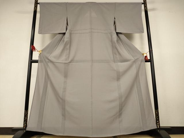 平和屋着物●夏物 色無地 絽 利休白茶色 正絹 逸品 AABK6497jd