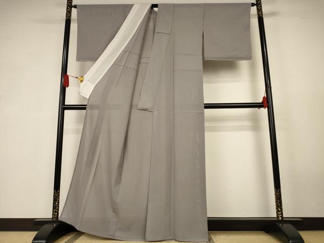 平和屋着物●夏物 色無地 絽 利休白茶色 正絹 逸品 AABK6497jd