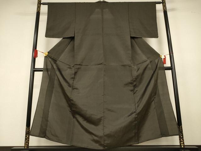 平和屋着物*夏物 紗紬 縞 正絹 逸品 AABK6498jd