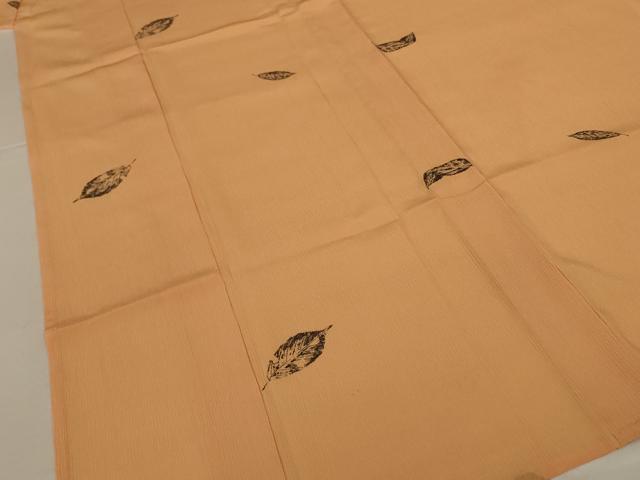 平和屋着物*夏物 洗える最高級着物 <英>はなぶさ謹製 小紋 舞葉文 洗える着物 AABK6508jd