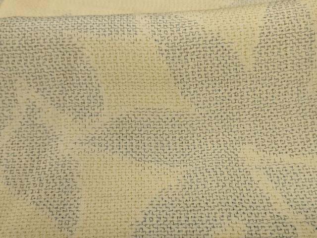 平和屋着物*夏物 大島上布 舞葉文 反端付き 正絹 逸品 AABK6513jd