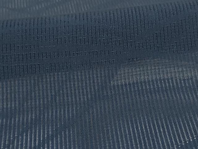 平和屋着物*夏物 色無地 縦絽 幾何学紋紗 褐返色 正絹 逸品 AABK6515jd