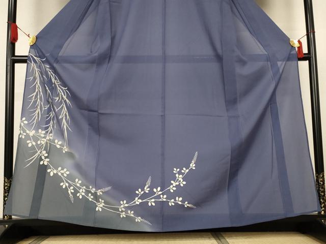 平和屋着物*夏物 訪問着 絽 萩文 暈し染め 正絹 逸品 AABK6534jd