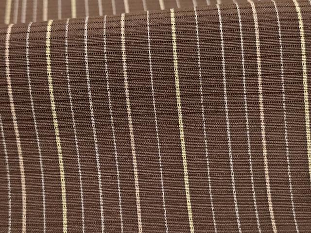 平和屋着物*夏物 小紋 絽 縞 正絹 逸品 AABK6576jd
